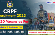 CRPF Recruitment 2023 – Opening for 9360 Technical & Tradesmen Posts | Apply Online