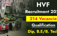 HVF Avadi Recruitment 2023 – Opening for 214 Technician Posts | Apply Online