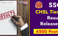 SSC Recruitment 2023 – 4500 CHSL Tier-I Result Released