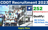 CDOT Recruitment 2023 – Opening for 252 Software Engineers Posts | Apply Online