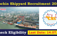 Cochin Shipyard Recruitment 2023 – Opening for 30 Rigger Trainee Posts | Apply Online