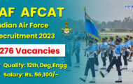 IAF Recruitment 2023 – Opening for 276 AFCAT Posts | Apply Online