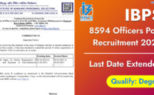 IBPS Recruitment 2023 – Opening for 8594 Officers Posts | Apply Online