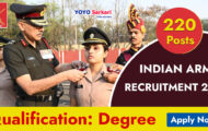 Indian Army Recruitment 2023 – Opening for 220 Staff Nurse Posts | Apply Online