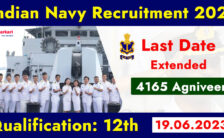 Indian Navy Recruitment 2023 – Opening for 4165 Agniveer (SSR) Post | Apply Online