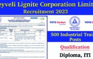 NLC Recruitment 2023 – Opening for 500 Industrial Trainee Posts | Apply Online