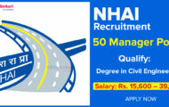 NHAI Recruitment 2023 – Opening for 50 Manager Posts | Apply Online