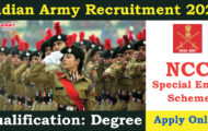 Indian Army Recruitment 2023 – Opening for 55 NCC Posts | Apply Online