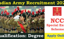 Indian Army Recruitment 2023 – Opening for 55 NCC Posts | Apply Online