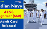 Indian Navy Recruitment 2023 – 4165 Agniveer (SSR) Admit Card Released