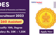 Maha DES Recruitment 2023 – Opening for 260 Assistant Posts | Apply Online