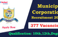 Panvel Municipal Corporation Recruitment 2023 – Opening for 377 Group A, Group B Posts | Apply Online