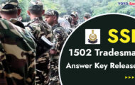 SSB Recruitment 2023 – 1502 Tradesman Answer Key Released