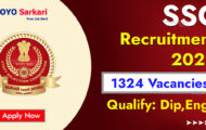 SSC Recruitment 2023 – Opening for 1324 Junior Engineer Posts | Apply Online