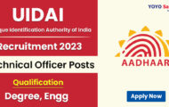 UIDAI Recruitment 2023 – Opening for 10 Officer Posts | Apply Offline