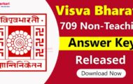 Visva Bharati Recruitment 2023 – 709  Non-Teaching Answer Key Released