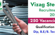 Vizag Steel Recruitment 2023 – Opening for 250 Apprenticeship Trainee posts | Apply Online