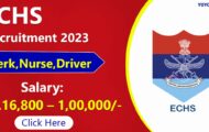 ECHS Trichy Recruitment 2023 – Opening for 55 Nurse Posts | Apply Offline