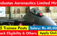 HAL Recruitment 2023 – Opening for 185 Trainee Posts | Apply Online