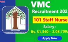 VMC Recruitment 2023 – Opening for 101 Staff Nurse Posts | Apply Online