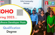 ZOHO Recruitment 2023 – Opening for Various Software Developer Posts | Apply Online