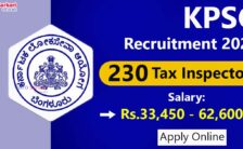 KPSC Recruitment 2023 – Opening for 230 Commercial Tax Inspectors Posts | Apply Online