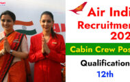 Air India Recruitment 2023 – Opening for Various Cabin Crews Posts | Apply Online