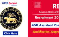 RBI Recruitment 2023 – Opening for 450 Assistant Posts | Apply Online