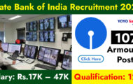 SBI Recruitment 2023 – Opening for 107 Armourer Posts | Apply Online