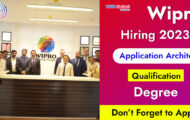 Wipro Recruitment 2023 – Opening for Various Application Architect Posts | Apply Online