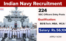 Indian Navy Recruitment 2023 – Opening for 224 SSC Officers Entry Posts | Apply Online