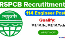 RSPCB Recruitment 2023 – Opening for 114 Engineer Posts | Apply Online