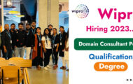 Wipro Recruitment 2023 – Opening for Various Domain Consultant Posts | Apply Online